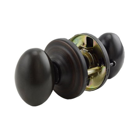 KWIKSET Laurel Knob Passage Door Lock with New Chassis with 6AL Latch and RCS Strike Venetian Bronze Finish 720L-11P